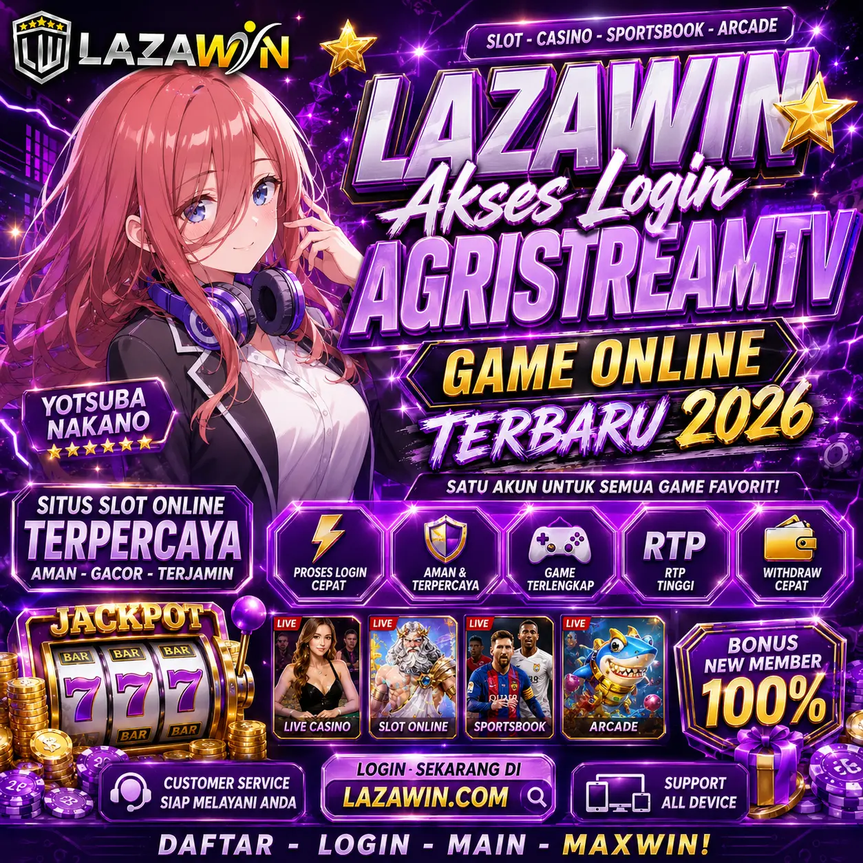 LAZAWIN ⭐️ Akses Login AgriStreamTv Game Online Terbaru 2026